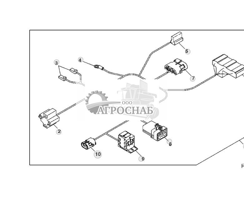 Wiring Harness, Manual Air Conditioning ( - 009999) - ST395316 445.jpg